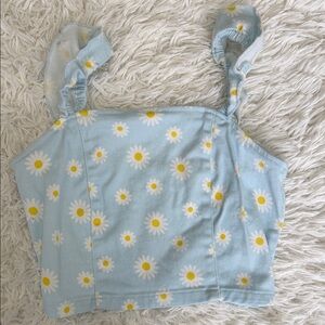 Altar’d State Daisy Crop Top Size XS